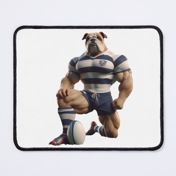 Item preview, Bulldog Rugby Player designed and sold by SpendieSellers.