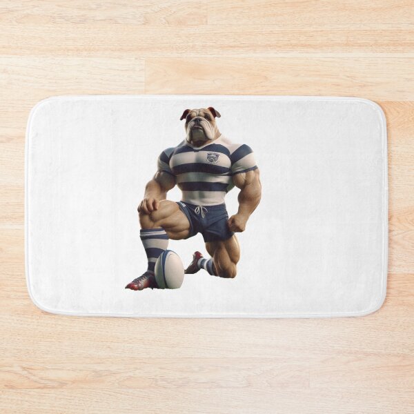 Item preview, Bulldog Rugby Player designed and sold by SpendieSellers.