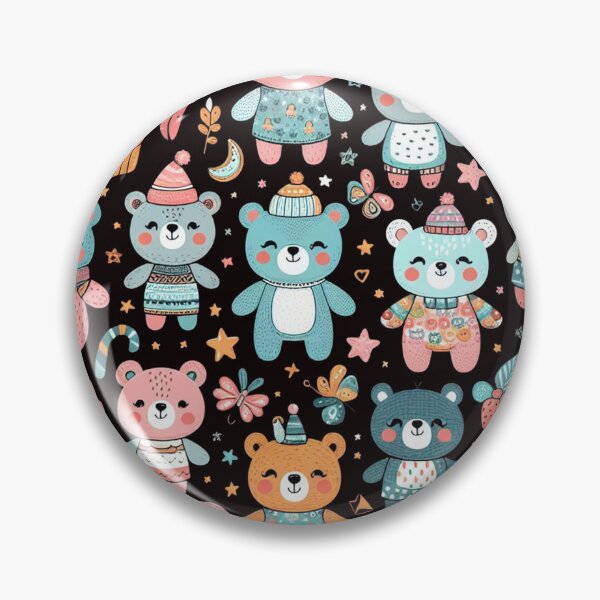 Item preview, Cute Happy Bears Pattern: Adorable Bear Design for a Joyful Atmosphere designed and sold by ProjectNoah.