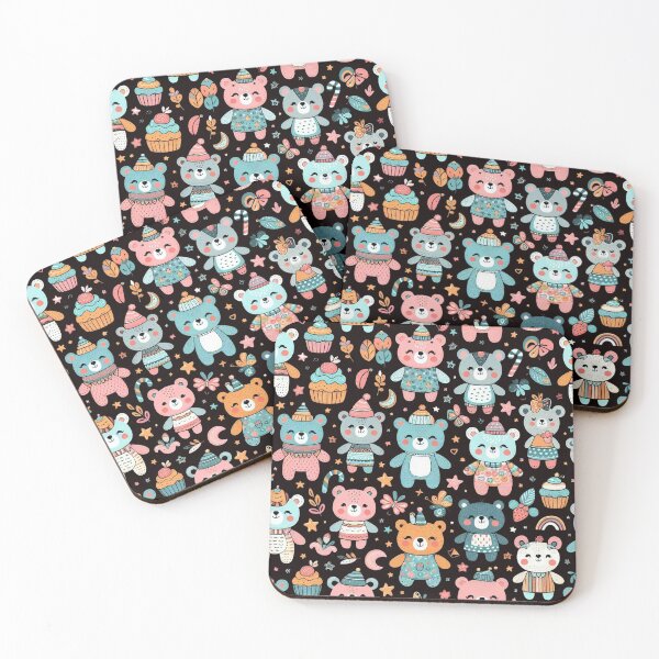 Item preview, Cute Happy Bears Pattern: Adorable Bear Design for a Joyful Atmosphere designed and sold by ProjectNoah.