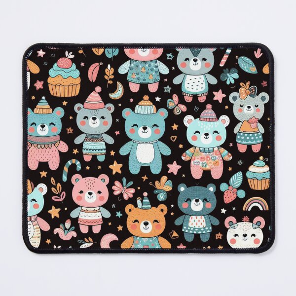 Item preview, Cute Happy Bears Pattern: Adorable Bear Design for a Joyful Atmosphere designed and sold by ProjectNoah.