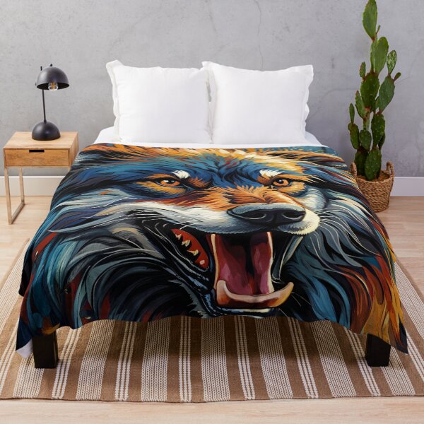 Item preview, Grunge Wolf, Ai Generated Art designed and sold by ACC .