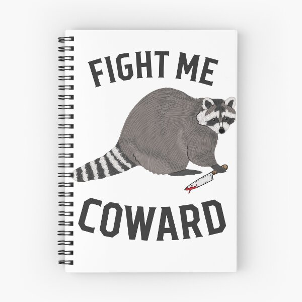Item preview, Fight Me Coward Raccoon Waterproof Glossy Sticker, Halloween Sticker, Raccoon With Knife Vinyl Sticker, Meme Stickers, Murder Raccoon Gift designed and sold by Walmarval ⭐⭐⭐⭐⭐.
