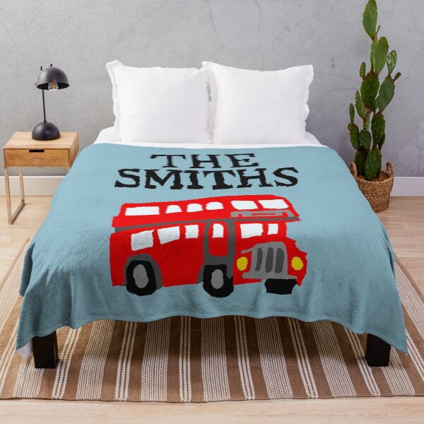 Item preview, The Smiths Double Decker Bus linocut illustration designed and sold by Olivia Braunsteiner.