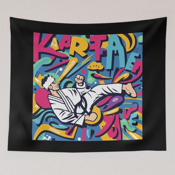Item preview, Karate - fighting and belt designed and sold by desinganddecor.