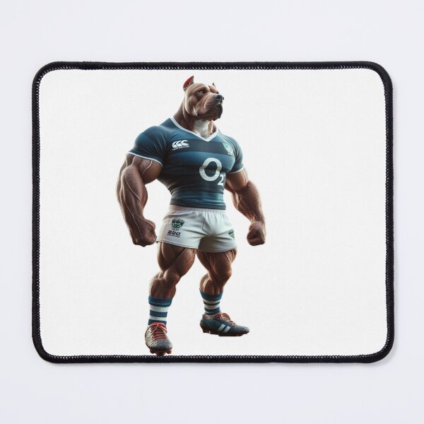Item preview, Pittbull dog Rugby Player designed and sold by SpendieSellers.