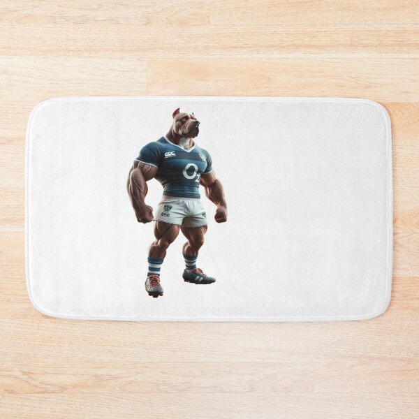 Item preview, Pittbull dog Rugby Player designed and sold by SpendieSellers.