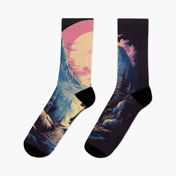 Item preview, Mountain Biker Retro Sunset  designed and sold by GrinGalore.