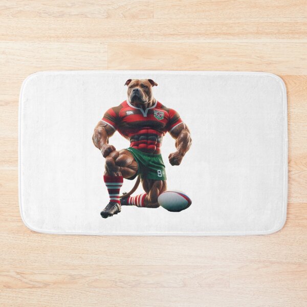 Item preview, Pittbull dog Rugby Player designed and sold by SpendieSellers.