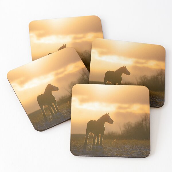 Item preview, Clydesdale Horse Silhouette at Sunset designed and sold by James Cumming.