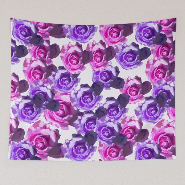Item preview, Pink and Purple Roses Floral Pattern - Rose Photography designed and sold by Victoria Rose.