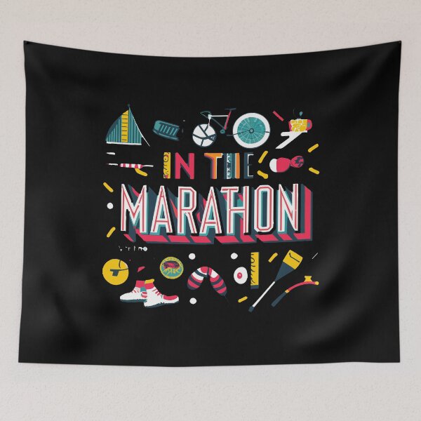 Item preview, Marathon - running, athlete, workout designed and sold by desinganddecor.
