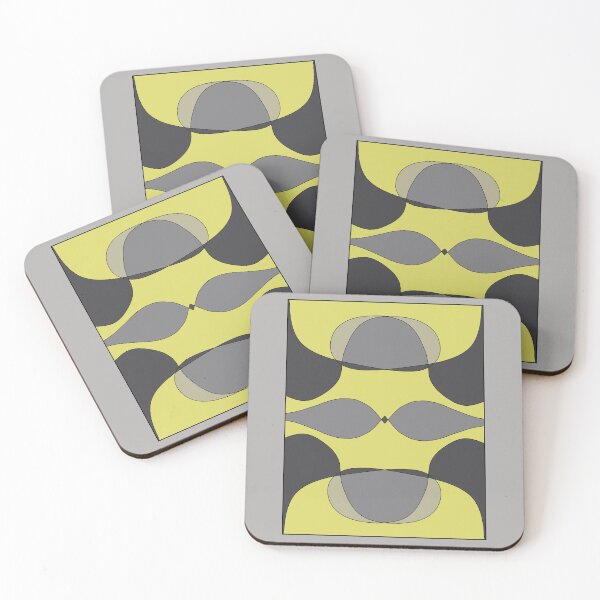 Item preview, patterns with gray and yellow tones designed and sold by azet-art.