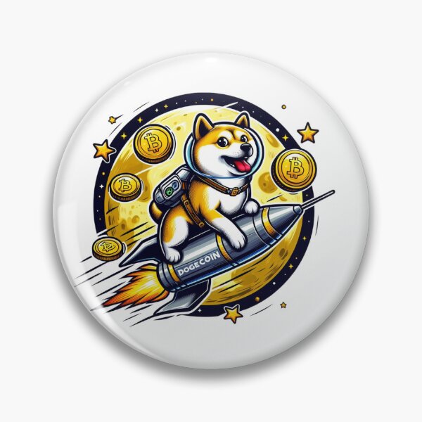 Item preview, Dogecoin To The Moon Rocket  designed and sold by GalaxyGraffiti.