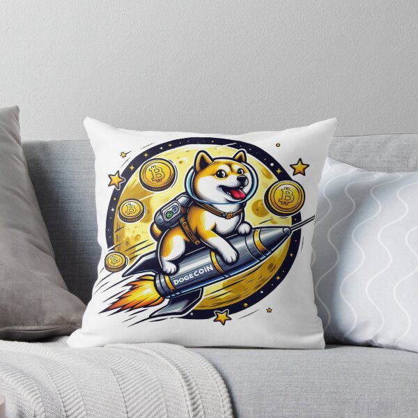 Item preview, Dogecoin To The Moon Rocket  designed and sold by GalaxyGraffiti.