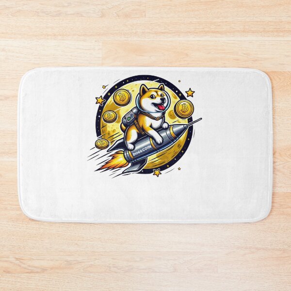Item preview, Dogecoin To The Moon Rocket  designed and sold by GalaxyGraffiti.