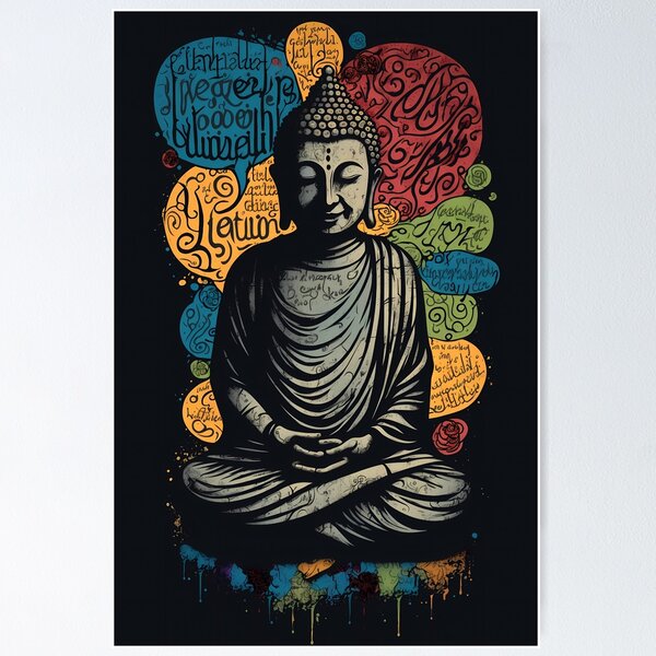 Item preview, Meditating Buddha in the lotus position designed and sold by randrdesign.
