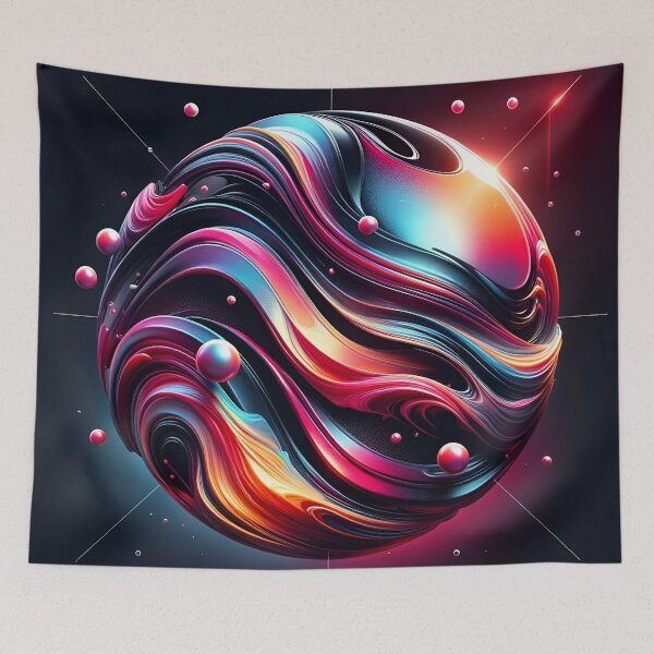 Item preview, Fluid Cosmos: Sci-Fi Liquid Gradient designed and sold by APARTAI EU.