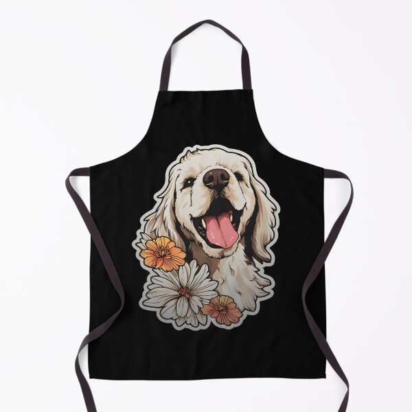 Item preview, Clumber Spaniel in Flowers designed and sold by CUTEDOGGIEZ.