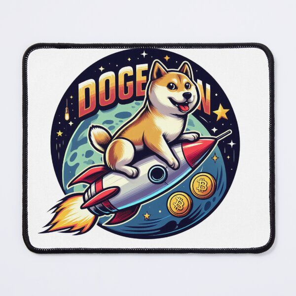 Item preview, Dogecoin To The Moon Rocket  designed and sold by GalaxyGraffiti.