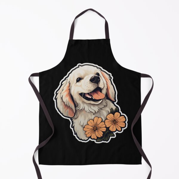 Item preview, Clumber Spaniel with Flowers designed and sold by CUTEDOGGIEZ.