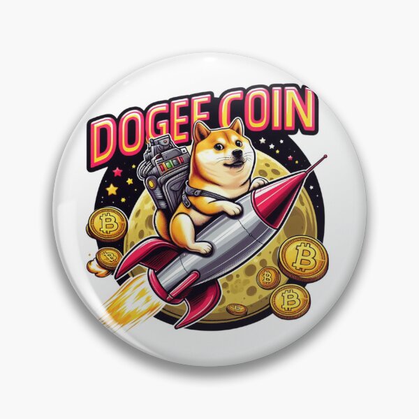 Item preview, Dogecoin To The Moon Rocket  designed and sold by GalaxyGraffiti.