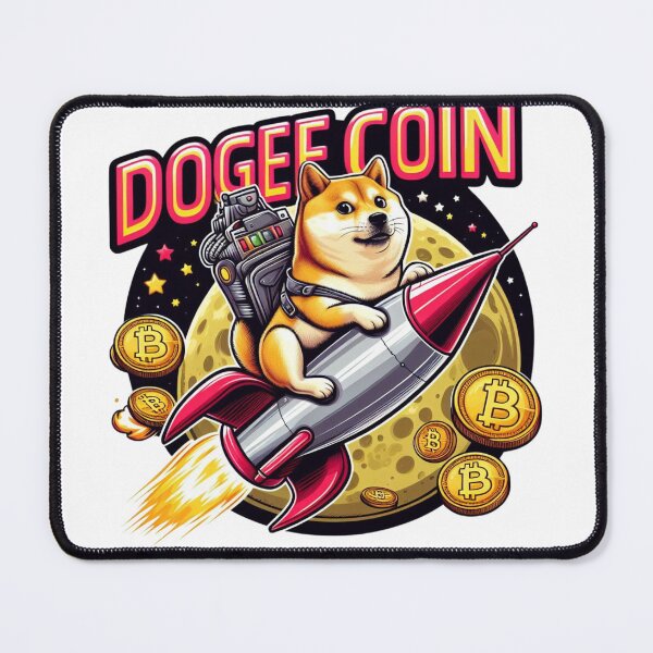 Item preview, Dogecoin To The Moon Rocket  designed and sold by GalaxyGraffiti.