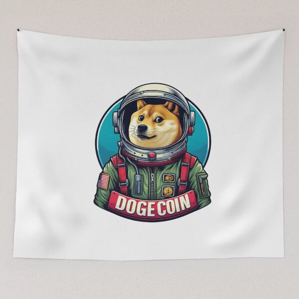 Item preview, Dogecoin To The Moon Rocket  designed and sold by GalaxyGraffiti.