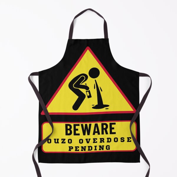 Item preview, Beware Ouzo Overdose Pending - Ouzo Greece greek food funny design designed and sold by wholigans.