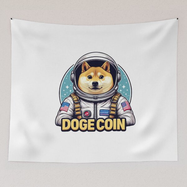 Item preview, Dogecoin To The Moon Rocket  designed and sold by GalaxyGraffiti.