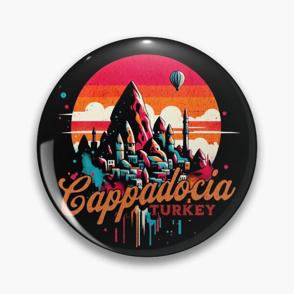 Item preview, Cappadocia Turkey Vibrant Retro Design designed and sold by RedDesignSyc.