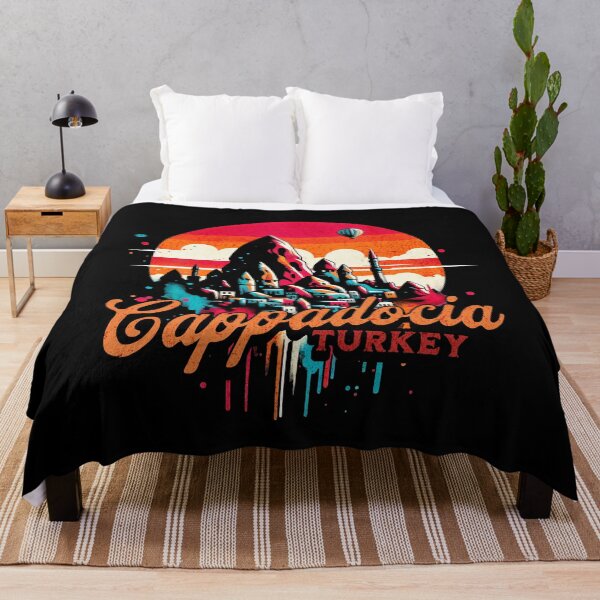 Item preview, Cappadocia Turkey Vibrant Retro Design designed and sold by RedDesignSyc.