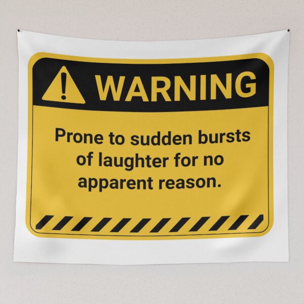 Item preview, Funny Warning Sign  designed and sold by ArtiJet.