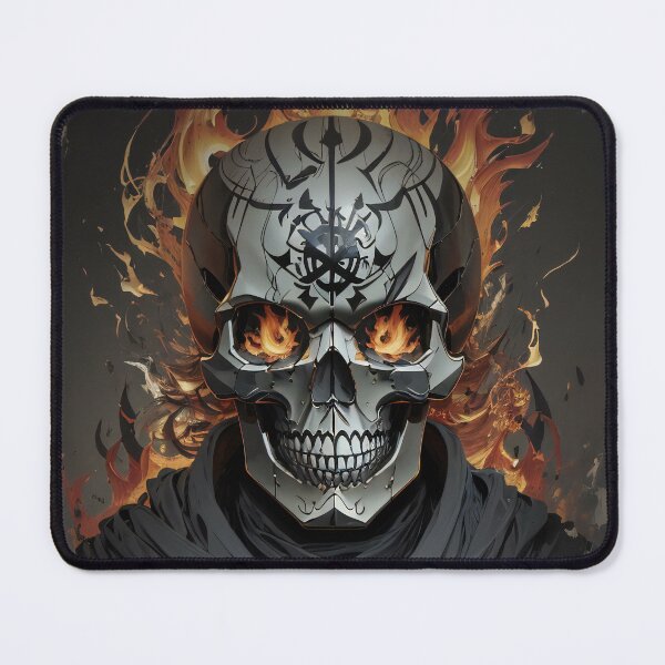 Item preview, Inferno Fire Skull: The Undying Gaze Fiery Depths designed and sold by ArtComixHaven.