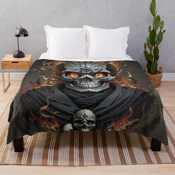 Item preview, Inferno Fire Skull: The Undying Gaze Fiery Depths designed and sold by ArtComixHaven.