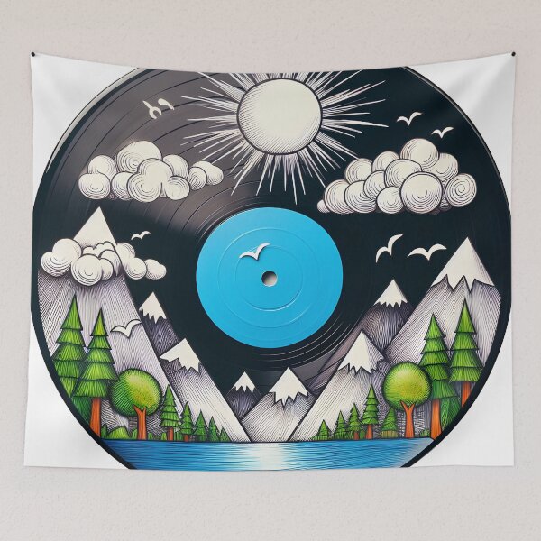Item preview, Rhythm of Nature: A Fairy-Tale Landscape on a Music Vinyl designed and sold by HAKAN YILDIRIM.