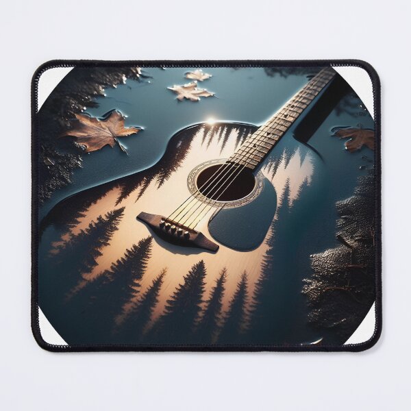 Item preview, Melody of Nature: Enchanting Shadow of the Guitar on Water designed and sold by HAKAN YILDIRIM.