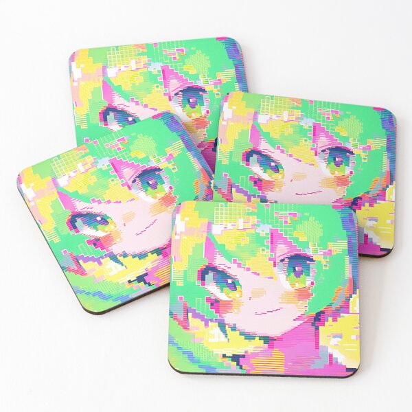 Item preview, Glitchy anime pixel girl- Glitch art designed and sold by octoboobs.