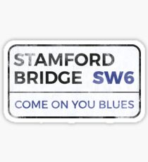 Chelsea "Come on you blues" street sign - Chelsea wall art - Chelsea posters - Chelsea accessories Sticker