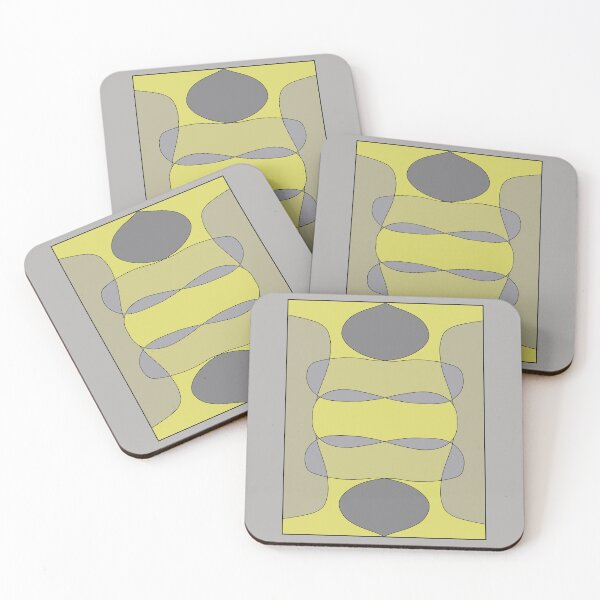 Item preview, patterns with gray and yellow tones designed and sold by azet-art.