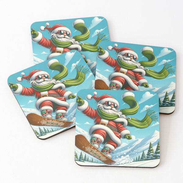 Item preview, Jolly Downhill Rush: Santa's Snowboarding Adventure designed and sold by artwaves.