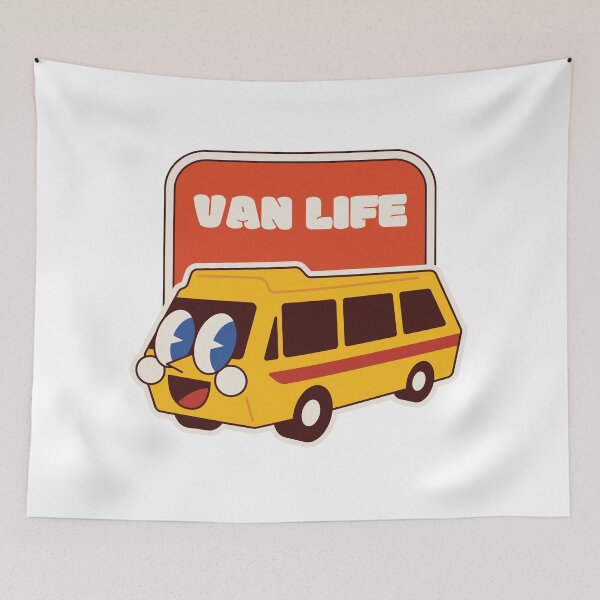 Item preview, Hashtag Vanlife Van Life Retro Vintage designed and sold by mariejosee22.