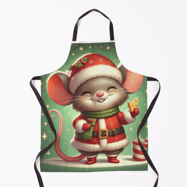Item preview, Festive Cheer in Tiny Whiskers: Santa Mouse's Yuletide Delight designed and sold by artwaves.