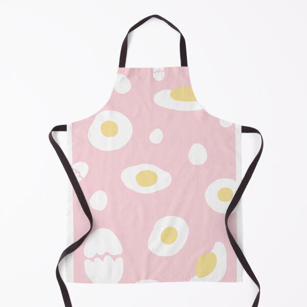 Item preview, Pink background decorated with fried eggs designed and sold by Bunnylovely.