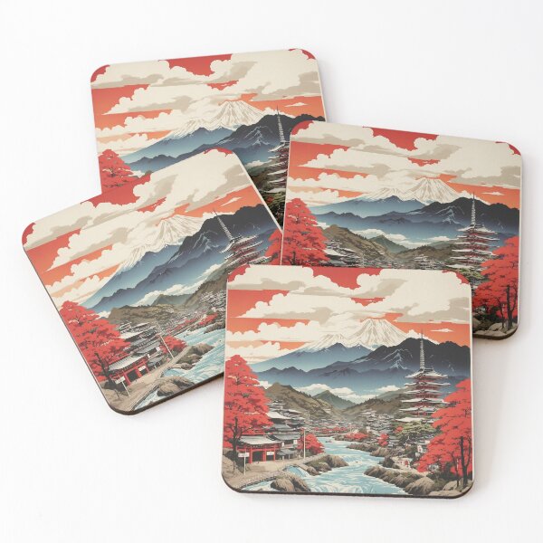 Item preview, Shiga Japan Vintage Poster Tourism  designed and sold by TravelersGems.