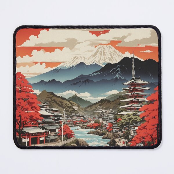 Item preview, Shiga Japan Vintage Poster Tourism designed and sold by TravelersGems.