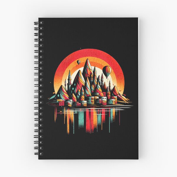 Item preview, Cappadocia Turkey Vibrant Retro Circle Design designed and sold by RedDesignSyc.