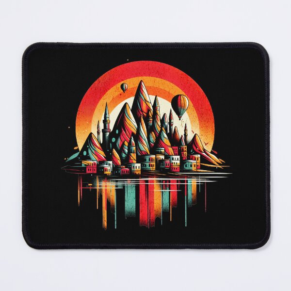 Item preview, Cappadocia Turkey Vibrant Retro Circle Design designed and sold by RedDesignSyc.