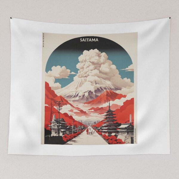 Item preview, Saitama Japan Vintage Poster Tourism  designed and sold by TravelersGems.
