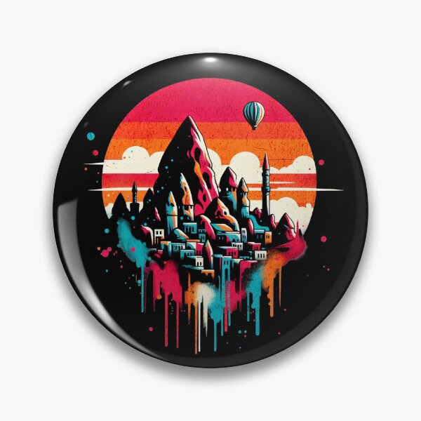 Item preview, Cappadocia Turkey Retro Design designed and sold by RedDesignSyc.